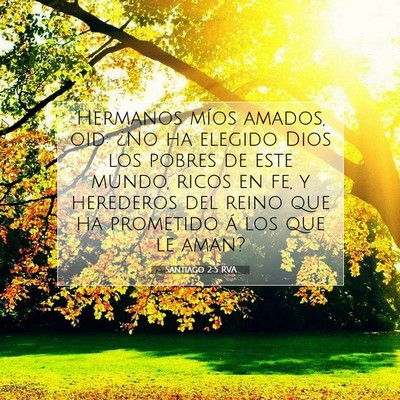 Picture 07 - Santiago 2:5 RVA - Hermanos míos amados, oid: ¿No ha elegido Dios - Bible Verse Picture