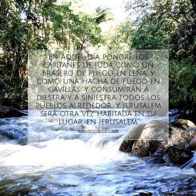 Picture 07 - Zacarías 12:6 RVA - En aquel día pondré los capitanes de Judá como - Bible Verse Picture