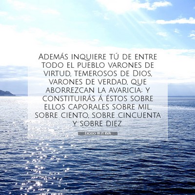 Picture 07 - Éxodo 18:21 RVA - Además inquiere tú de entre todo el pueblo - Bible Verse Picture