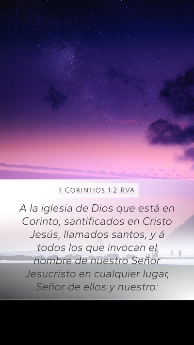 1 Corintios 1:2 RVA Bible Verse Image