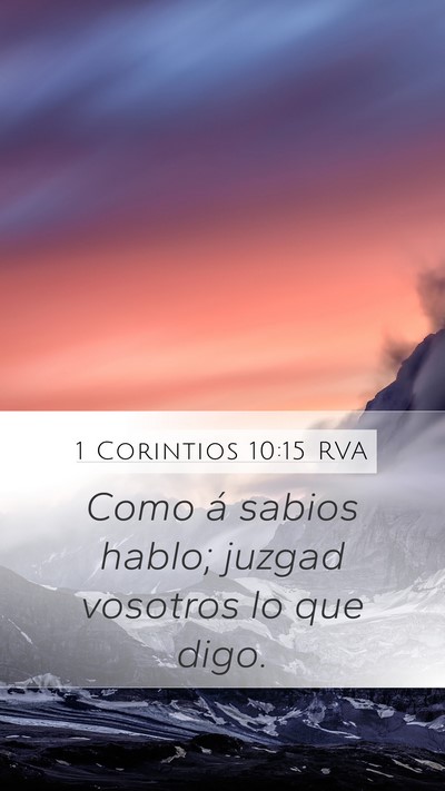 1 Corintios 10:15 RVA Bible Verse Image
