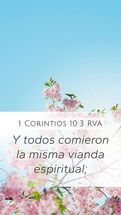 1 Corintios 10:3 RVA Bible Verse Image