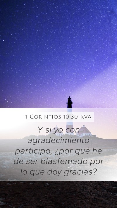 1 Corintios 10:30 RVA Bible Verse Image