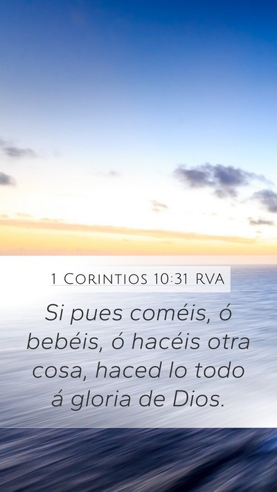 1 Corintios 10:31 RVA Bible Verse Image