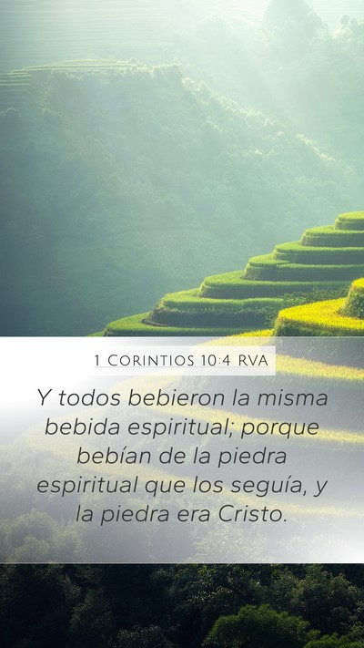 1 Corintios 10:4 RVA Bible Verse Image
