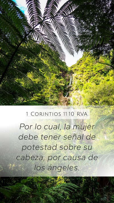 1 Corintios 11:10 RVA Bible Verse Image
