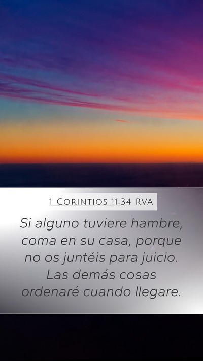 1 Corintios 11:34 RVA Bible Verse Image