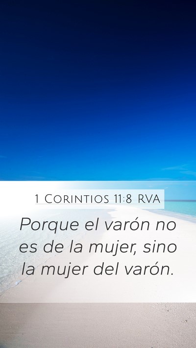 1 Corintios 11:8 RVA Bible Verse Image