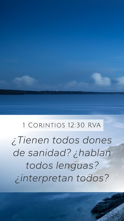 1 Corintios 12:30 RVA Bible Verse Image