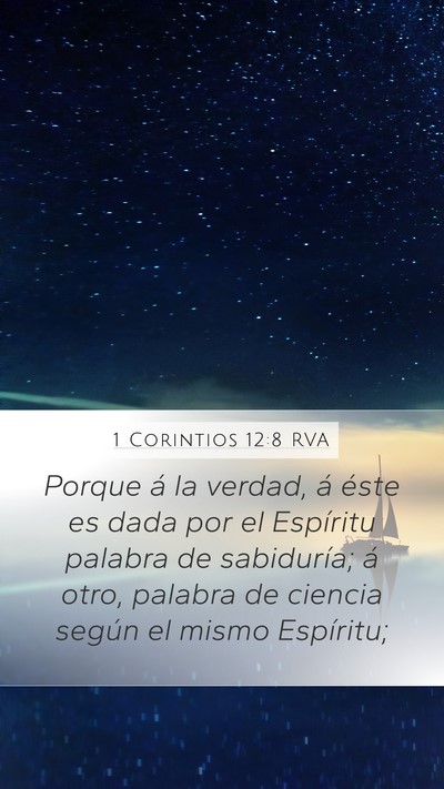 1 Corintios 12:8 RVA Bible Verse Image