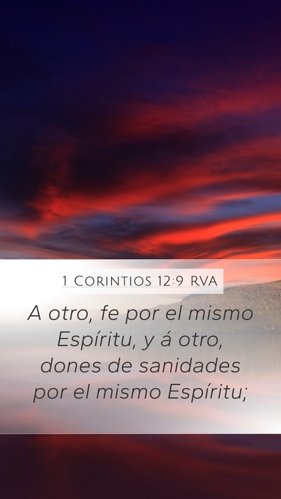 1 Corintios 12:9 RVA Bible Verse Image