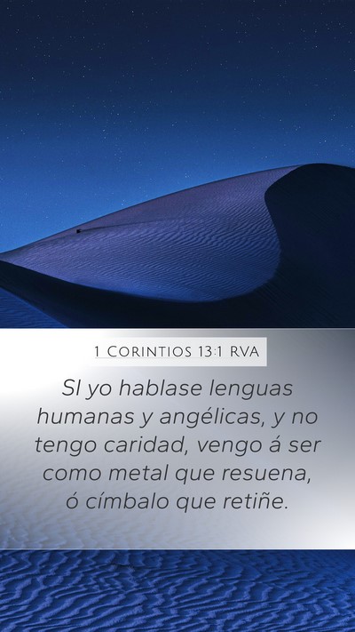 1 Corintios 13:1 RVA Bible Verse Image