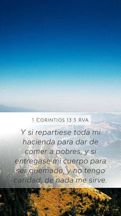 1 Corintios 13:3 RVA Bible Verse Image
