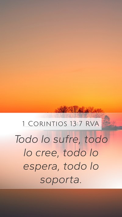 1 Corintios 13:7 RVA Bible Verse Image