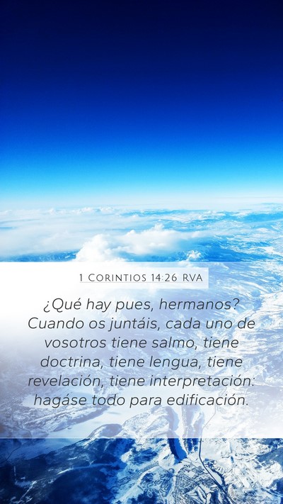 1 Corintios 14:26 RVA Bible Verse Image