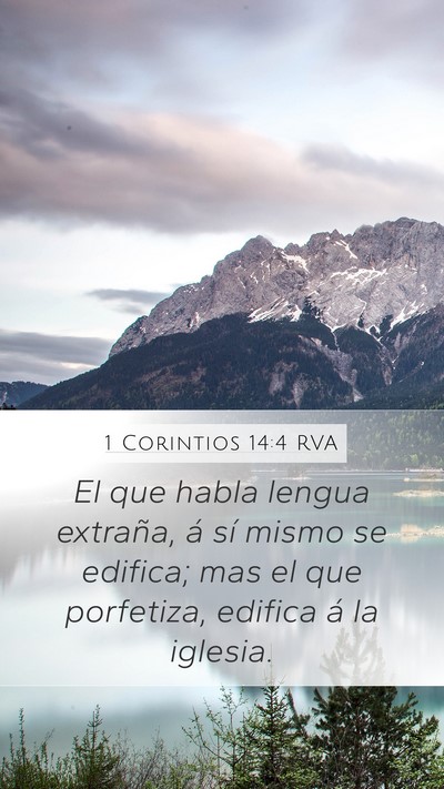 1 Corintios 14:4 RVA Bible Verse Image
