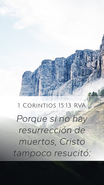 1 Corintios 15:13 RVA Bible Verse Image