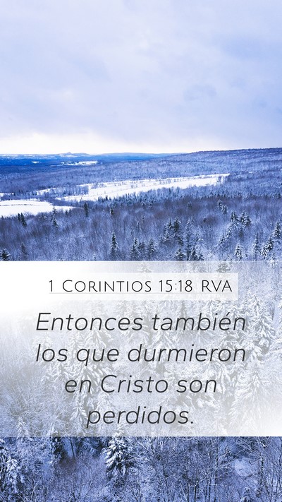 1 Corintios 15:18 RVA Bible Verse Image
