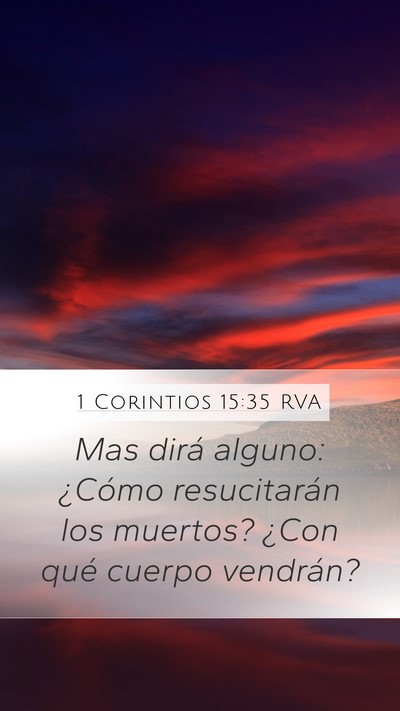 1 Corintios 15:35 RVA Bible Verse Image