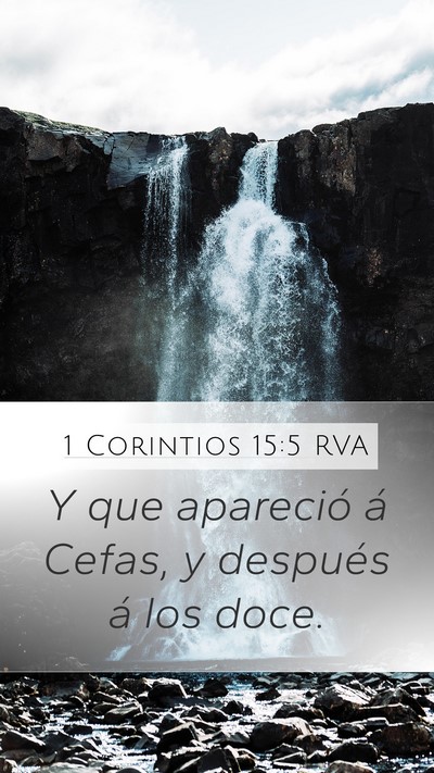 1 Corintios 15:5 RVA Bible Verse Image