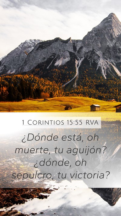 1 Corintios 15:55 RVA Bible Verse Image