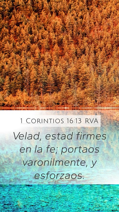 1 Corintios 16:13 RVA Bible Verse Image