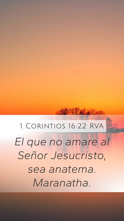1 Corintios 16:22 RVA Bible Verse Image
