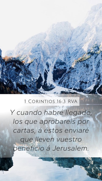 1 Corintios 16:3 RVA Bible Verse Image