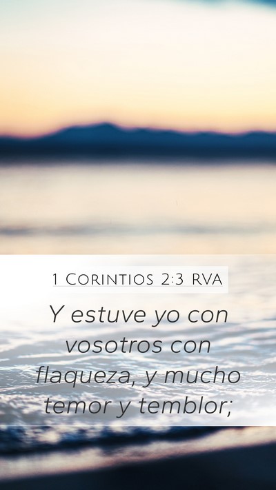 1 Corintios 2:3 RVA Bible Verse Image