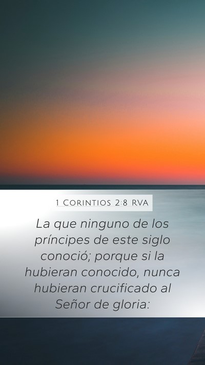 1 Corintios 2:8 RVA Bible Verse Image
