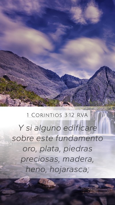 1 Corintios 3:12 RVA Bible Verse Image