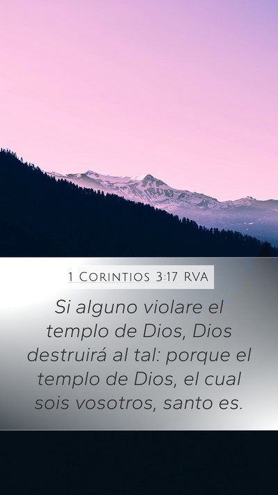 1 Corintios 3:17 RVA Bible Verse Image