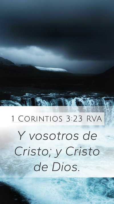 1 Corintios 3:23 RVA Bible Verse Image