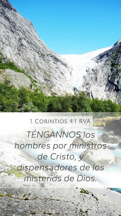 1 Corintios 4:1 RVA Bible Verse Image