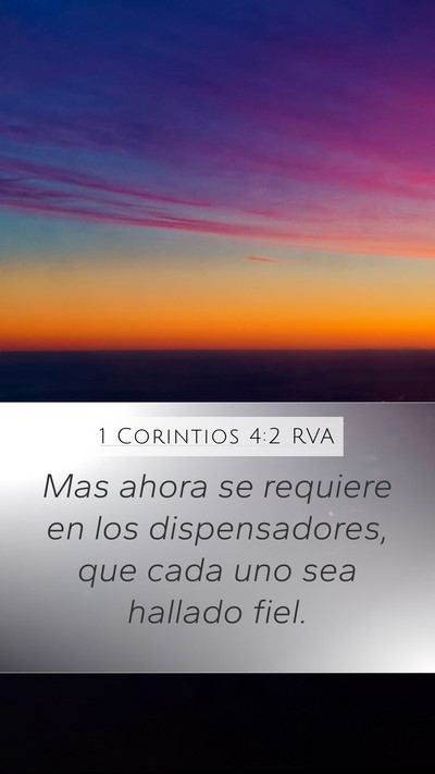 1 Corintios 4:2 RVA Bible Verse Image