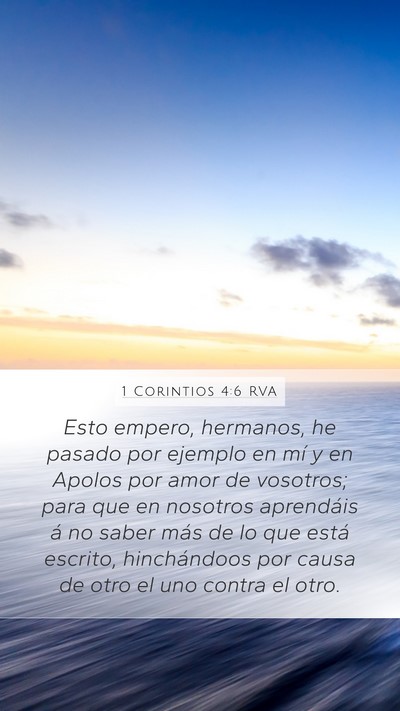 1 Corintios 4:6 RVA Bible Verse Image