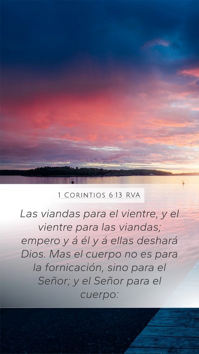 1 Corintios 6:13 RVA Bible Verse Image
