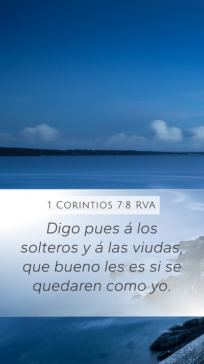 1 Corintios 7:8 RVA Bible Verse Image