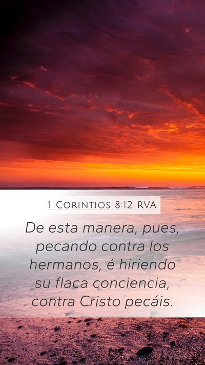 1 Corintios 8:12 RVA Bible Verse Image