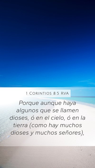 1 Corintios 8:5 RVA Bible Verse Image
