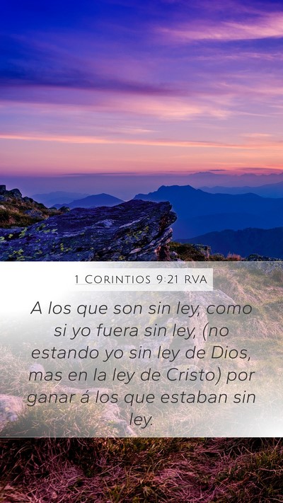 1 Corintios 9:21 RVA Bible Verse Image