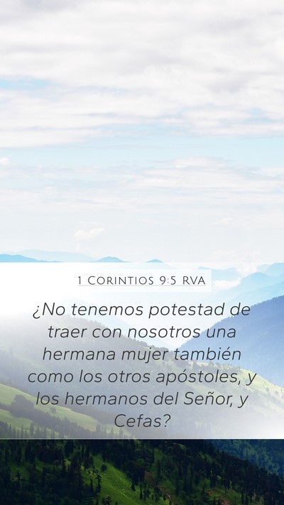 1 Corintios 9:5 RVA Bible Verse Image