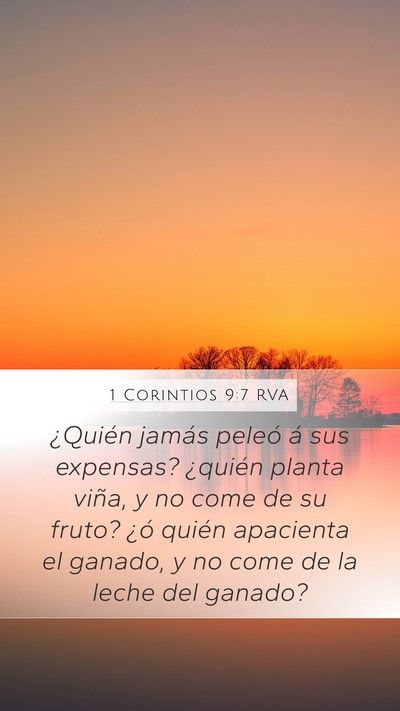 1 Corintios 9:7 RVA Bible Verse Image