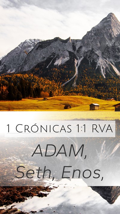 1 Crónicas 1:1 RVA Bible Verse Image