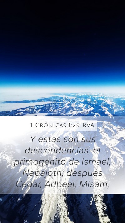 1 Crónicas 1:29 RVA Bible Verse Image