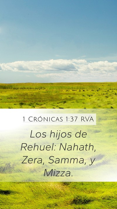 1 Crónicas 1:37 RVA Bible Verse Image