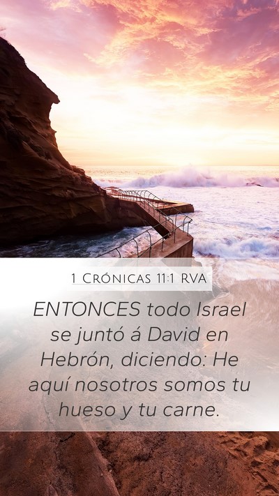 1 Crónicas 11:1 RVA Bible Verse Image