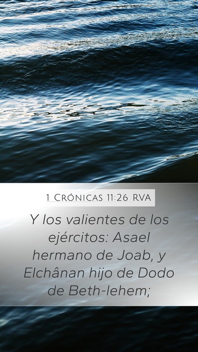 1 Crónicas 11:26 RVA Bible Verse Image