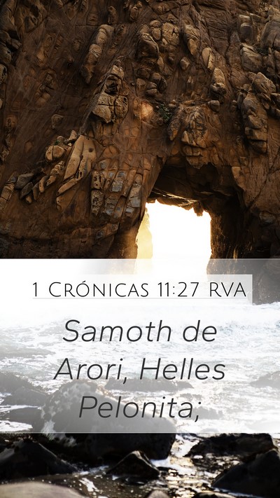 1 Crónicas 11:27 RVA Bible Verse Image