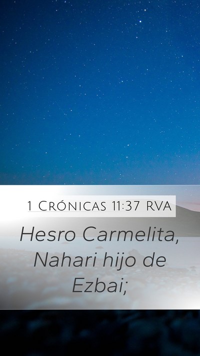 1 Crónicas 11:37 RVA Bible Verse Image